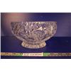 Image 1 : Lead crystal Pinwheel Large Bowl 8”W x 4 1/2” T