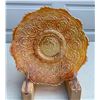 Image 1 : Fenton Carnival Glass Marigold Circa 1909 “Persian Medallion” 6” Plate / No harm Chip on Base