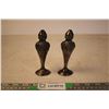 Image 2 : Antique Silver Plated Salt and Pepper Set