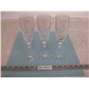 Image 2 : Set of 3 Lead Crystal 8 1/2” Tall Champagne Flutes