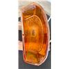 Image 3 : Imperial Glass Co. Carnival Glass Pumpkin Marigold “Soda Gold” Wall Pocket / Small chip