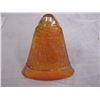 Image 6 : Imperial Glass Co. Carnival Glass Pumpkin Marigold “Soda Gold” Wall Pocket / Small chip