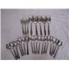 Image 7 : Lot of Misc Silver-plate Cutlery (26 pieces)