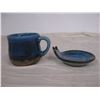Image 6 : Artist Dani Goren signed Israeli Pottery Cup and Saucer