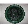 Image 4 : Imperial Glass Co. Carnival Glass Emerald Green “Chrysanthemum” 10 1/2” Chop Plate
