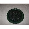 Image 6 : Imperial Glass Co. Carnival Glass Emerald Green “Chrysanthemum” 10 1/2” Chop Plate