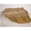 Image 5 : Harley Davidson OEM Tan Leather Saddle Bags with Hardware / from 2001 HDFXG