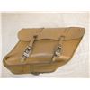 Image 6 : Harley Davidson OEM Tan Leather Saddle Bags with Hardware / from 2001 HDFXG