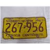 Image 3 : Saskatchewan Canada Centennial 1967 License Plate 267-956