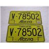 Image 2 : Alberta 1983 Commercial (matched pair) License Plates