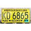 Image 1 : Wisconsin 1989 License Plate
