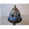 Image 3 : Metal electric Lamp with Glass Reverse Painted Shade
