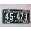 Image 2 : Saskatchewan 1956 License Plate 45-473