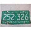 Image 2 : Saskatchewan Diamond Jubilee 1965 License Plate