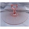 Image 2 : Pink Depression 10” Sandwich Server / Dainty Tray
