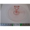 Image 3 : Pink Depression 10” Sandwich Server / Dainty Tray