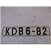 Image 2 : (2) license plates former East Germany