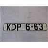 Image 3 : (2) license plates former East Germany