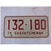 Image 3 : Saskatchewan 1975 (matched pair) License Plates 132-180