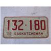 Image 4 : Saskatchewan 1975 (matched pair) License Plates 132-180
