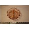 Image 2 : Pink Depression “Oyster & Pearl” 12”L x 8”W Oval Divided Serving Platter