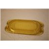 Image 3 : Depression Yellow/Amber 9”L x 4”W Pickle Tray