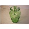 Image 5 : Green Depression Very rare “Royal Lace” Large Pitcher (cracked by handle)