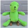 Image 1 : Handmade soft felt 11” Lime Green Teddy Bear