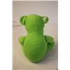 Image 4 : Handmade soft felt 11” Lime Green Teddy Bear