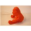 Image 3 : Handmade soft felt 11” Orange Teddy Bear