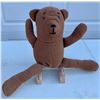 Image 1 : Handmade soft felt 11” Brown Teddy Bear