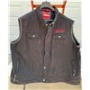 Image 1 : Black Canvas/Denim “Indian Motorcycles” embroidered Vest size 5XL washed but says never worn