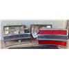 Image 1 : 1968 Pontiac Beaumont Tail Light Chrome Trim and inner assemblies with 1 Lens rare!