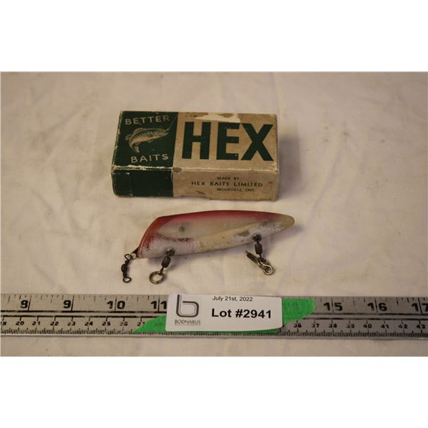 Vintage Original Box Hex Baits- Brockville, Ontario