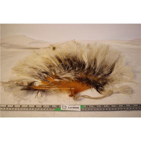 Vintage Feathered Personal Fan