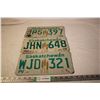 Image 1 : (3) Saskatchewan 1979, 1979, 1981 License Plates