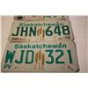 Image 4 : (3) Saskatchewan 1979, 1979, 1981 License Plates