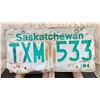 Image 5 : (6) Saskatchewan 1980, 81, 82, 84, 87, 87 - License Plates