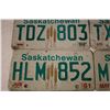Image 7 : (6) Saskatchewan 1980, 81, 82, 84, 87, 87 - License Plates
