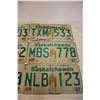Image 9 : (6) Saskatchewan 1980, 81, 82, 84, 87, 87 - License Plates