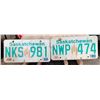 Image 3 : (6) Saskatchewan 1987 (3) + 1988 (3) - License Plates