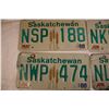 Image 5 : (6) Saskatchewan 1987 (3) + 1988 (3) - License Plates