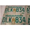 Image 10 : (9) Saskatchewan 1990, 1993, 1995, 1996 - License Plates