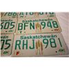 Image 14 : (9) Saskatchewan 1990, 1993, 1995, 1996 - License Plates