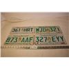 Image 1 : (4) Saskatchewan 2000(PV) + 2008(F), Flower sticker(PV), (Continuous) - License Plates