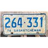 Image 1 : 1976 Saskatchewan License Plates