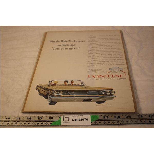 1960 Pontiac Bonneville Convertible