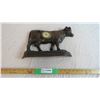 Image 1 : Cast Iron Advertising cow Clock
