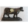 Image 2 : Cast Iron Advertising cow Clock