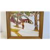 Image 3 : Oil Painting - "Tapping of the Maple" by Arthur? W Cox 1988 - 23x20